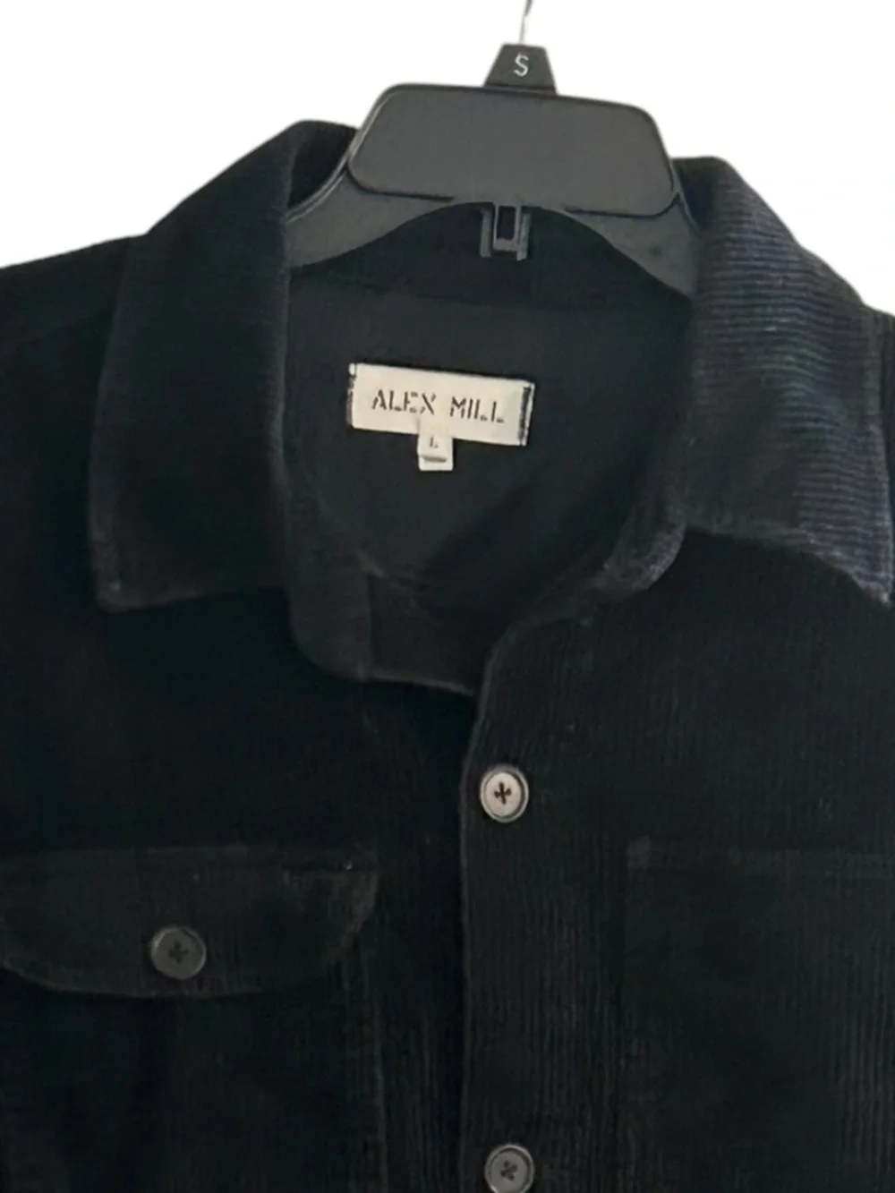 ALEX Mill Jacket Shirt Shacket Men's Work Jacket In Black Size L Large